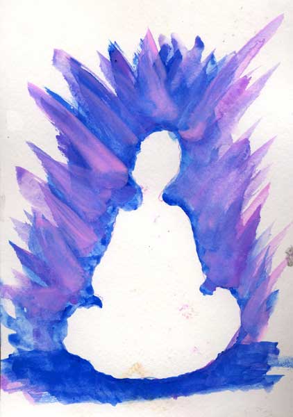 painting of meditator